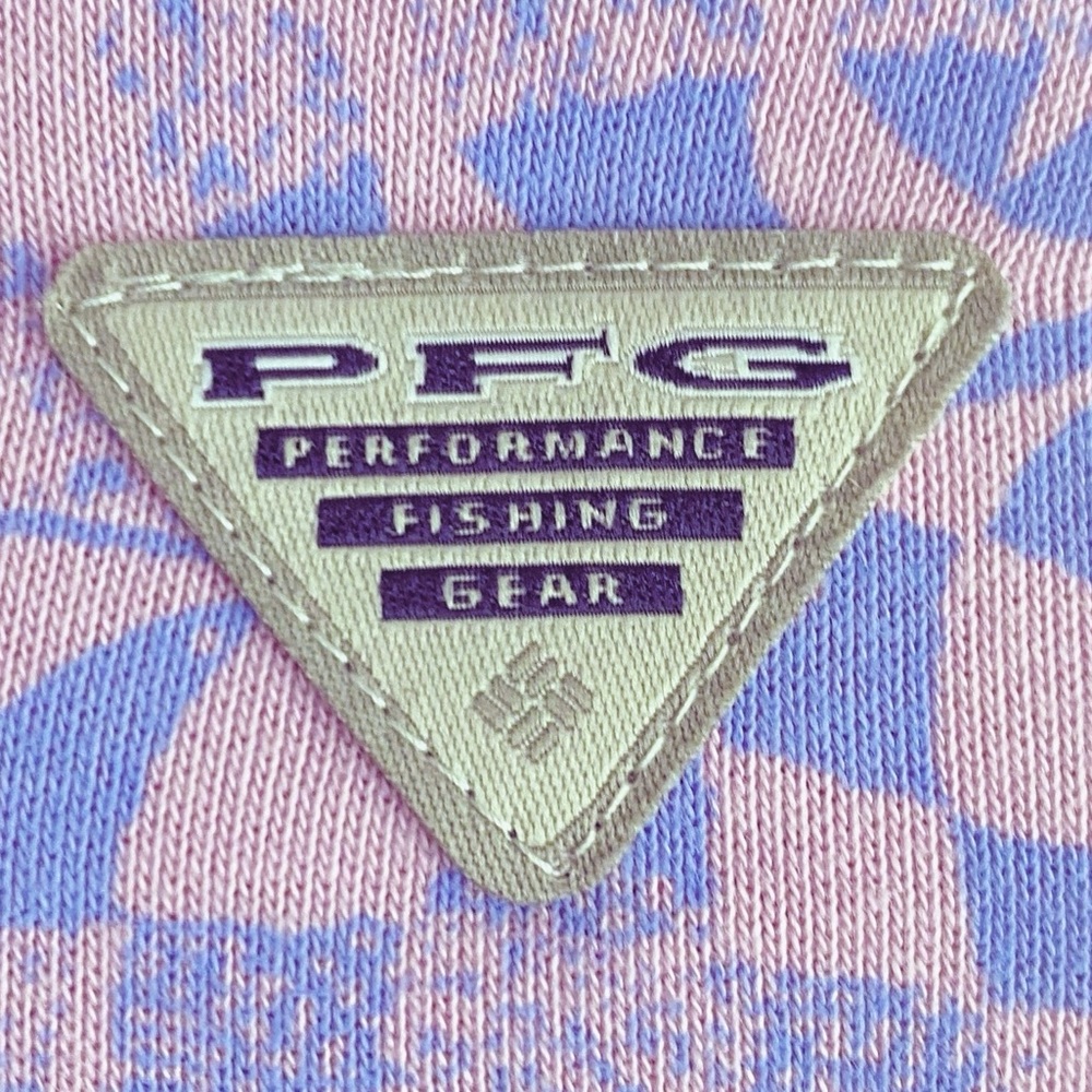Columbia Women's Slack Water PFG French Terry Hoodie Purple Serenity/Palmetto S - Picture 10 of 12